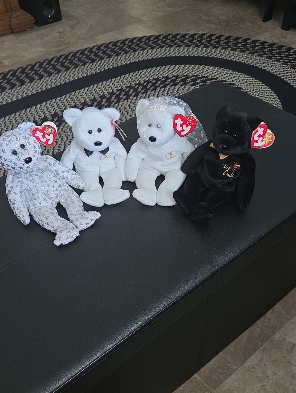Ty Plush Bear Set - The Beginning, The End, and Mr. and Mrs.